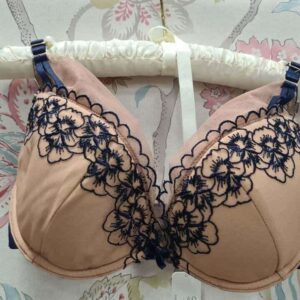 Floral Embroidery Luxury Plunge Bras/Thongs High Street Brand