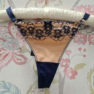 Floral Embroidery Luxury Plunge Bras/Thongs High Street Brand
