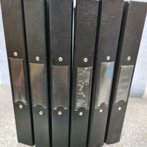 Set Of 7 Ring Binders 4cm Black