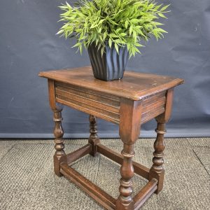 Wales Ltd Country House Reproduction Oak Joint/Coffin Stool