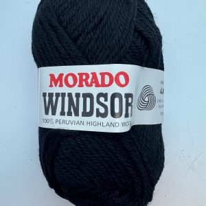 Morado Windsor 100% Peruvian Wool Colour:34 Black 50g