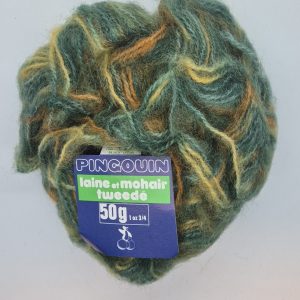 Pingouin Wool&Mohair Tweed Colour:10 Green 50g
