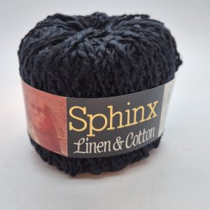 Hayfield Sphinx Linen&Cotton Colour:056005 Bedouin Black 50g