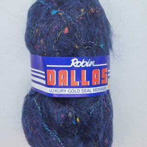 Robin Dallas Luxury Gold Seal Mohair Colour:3909 Blackjack (Navy)  50g