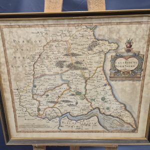 East Riding Of Yorkshire Framed Antique Style Map