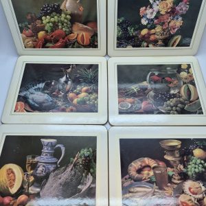 Cambridge Series 'Still Life' 6 Piece Cork Placemats