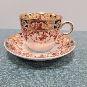 Maddock Cup and Saucer Chatsworth England Rare Pattern Vintage