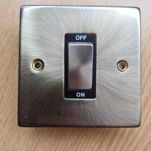 Click Deco Antique Brass Ingot 1 G 45ADP Switch VPAB500BK