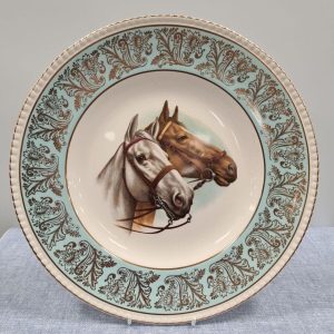 Simpsons Pottery Solian Ware Equestrian Horse Head Plate