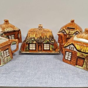 Price Kensington Cottage Ware Set Teapot, Butter, Cream, Sugar, Bank. 845007