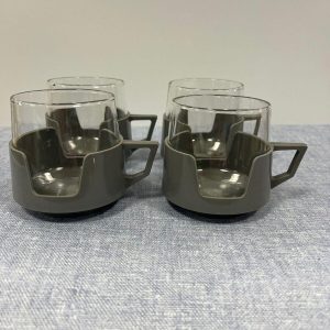 Set of 4 Vintage Pyrex Drink master Glasses