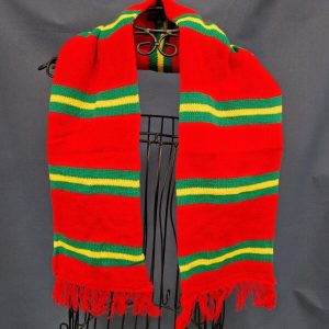 Retro Football Scarf, Red, Green and Yellow Stripe- Portugal
