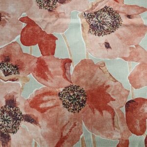 Sanderson Embleton Claret/Linen Roll End