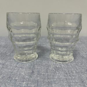 Set of 2 Vintage Davidson Jacobean Shot Glasses