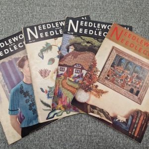 Set Of 4 Early 1950s Needlework & Needlecraft Magazines