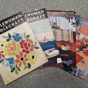 Set Of 4 Vintage Needlewoman & Needlecraft Magazines 1954/1955/1956