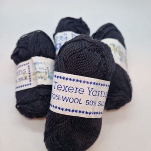 4x Texere Yarns Shade:1813 Black 20g