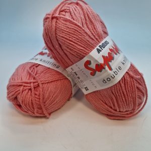 2 X Patons Supersoft DK Shade:2284 Coral 50g