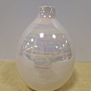 Pearlescent Rounded Ceramic Vase