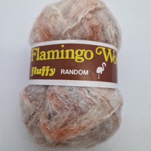 Flamingo Wools Fluffy 52% Wool/48% Acrylic Pink/Natural/Grey 25g