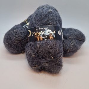 3x Sunbeam Night Owl Mohair Shade:1174 Steel Grey 50g