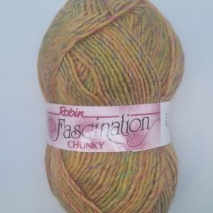 Robin Fascination Chunky Yarn Shade:6048 Mustard/Multi 100g