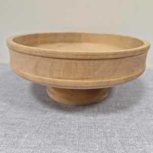 Wooden Pedestal Bowl