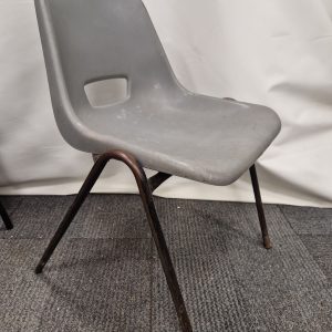 Grey Plastic Stacking Chair