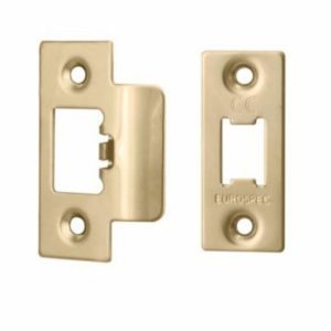 EUROSPEC Hampstead Forend Strike & Fixing Pack to Suit Heavy Duty Tubular Latch