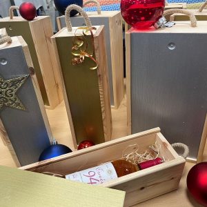 Wooden Wine Box, Double/Single Bottle, Wine Gift Box, Decorative Carrying Case