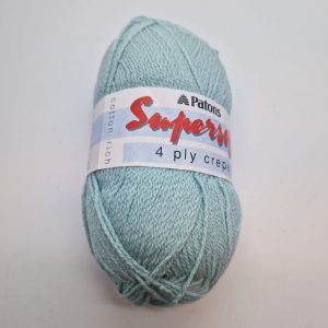 Patons Supersoft Cotton Rich 4 Ply Crepe Shade 4926 (Light Blue) 50g