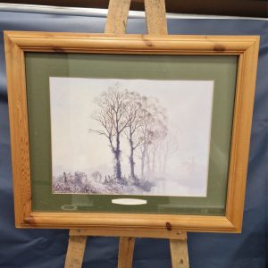'End Of The Day' by Rob Johnson Framed Winter Scene Print