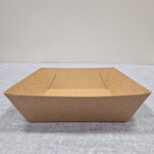 Kraft Takeaway Leakproof Burger Tray 110x110x40mm