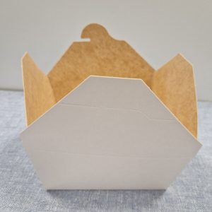 Kraft White Takeaway Leakproof Food Containers 1078ml/38oz