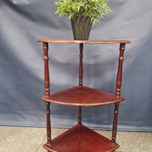 Mahogany Corner Shelf Unit