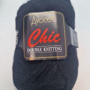 Advocat Chic Double Knitting 921 (Black) 50g