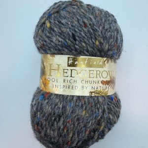 Hayfield Hedgerow Wool Rich Chunky Tweed Shade:178 Grey 50g