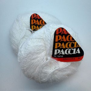2x Paccia La Lana Angora 80 Shade:06 White 20g