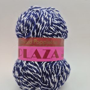 Richard Poppleton Plaza Cotton/Wool/Polyester Yarn Blue & White (863)