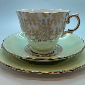 Vintage Royal Vale Tea Set Mint Green