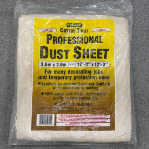 Large Cotton Twill Professional Dust Sheet