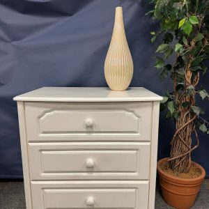 White 3 Drawer Chest of Drawers