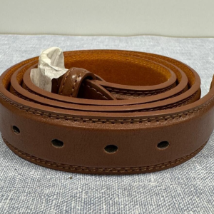 Mens Cotton Traders Brown Bonded Leather Belt Size 42