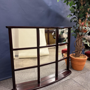 Large Vintage Curved Wall Mirror