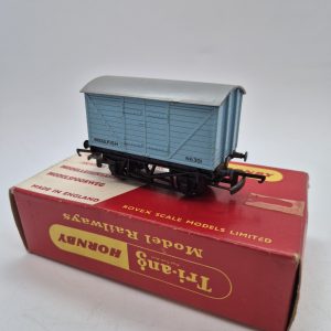 Tri-ang Hornby R.14 Fish Van Wagon N6301 Blue Model Railway Vintage Boxed