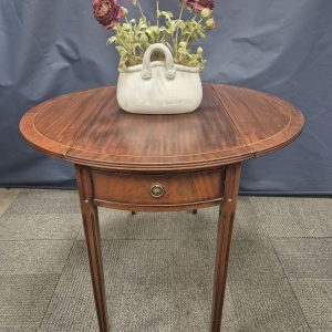 Small Edwardian Design Pembroke Work Table Drop Leaf