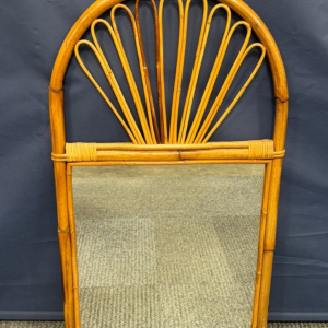 Angraves 'Invincible' Vintage Bamboo Rattan Wall Mirror