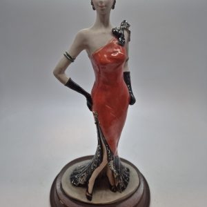 Leonardo Collection ''The Pose'' Woman In Red Dress