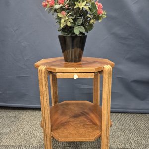 Art Deco Burr Elm Octagonal Occasional Table