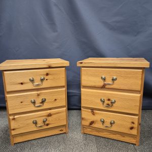 Pair Of Solid Pine Bedside Tables